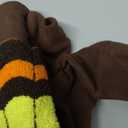 Okbebe Toddler Turkey Dress Up Baby Boy Girl Thanksgiving Turkey Hooded Outfit (6M, Brown)