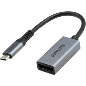Philips USB C to DisplayPort Adapter, [8K UHD @ 60Hz 4K HD @ 144Hz] Type C USB C Adapter 32.4 Gbps Data Transfer Speed for MacBook Pro MacBook Air, iPad Pro, XPS 15/13, Spectre, Surface, SWL9753S/37