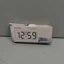 Peakeep Small Digital Alarm Clock Plug in for Bedrooms Bedside, Tiny Electric Clock Large Big Numbers Display with Battery Backup for Desk Table, 6 Dimmers, 5 Adjustable Alarm Volumes (Blue)