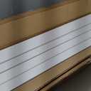 Air Conditioner Fence - 48" W x 48" H Trash Can Fence, Easy Assembly Privacy Fence Panels for Outside, Decorative Screen for AC Units & Pool Equipment, White Vinyl Fence 3 Panels