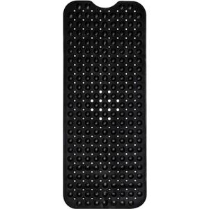 ENKOSI Bath Mat  40 x 16 Inch Extra Long Non Slip Bathtub Mat  Anti Slip Black Shower Mat with Suction Cups  Bathroom Mat for Tub and Smooth Shower Floors (Black 40x16)