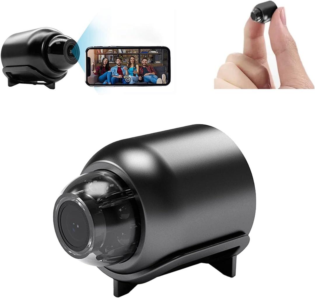 Mini WiFi Camera 1080P HD Night Vision Included Motion Detection Remote Monitoring 160 Wide Angle Micro Baby Monitor for Home Office Store Warehouse (1Pcs)