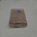 MIULEE Set of 2 Waffle Bathroom Rugs, Boho Bath Rugs Non Slip Washable, Super Absorbent Bath Mats, Ultra Soft Rubber Backed Shower Mats for Bathroom Floor, Tub and Shower, Brown, 18x30 Inch