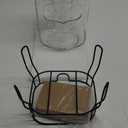 2 Gallon Drink Dispensers for Parties, Sun Tea Glass Jar for Outside 2 Press-Spigots(Easy for Kids) Juice Dispensers for Parties, Glass Water Dispenser Beverage Dispensers with Stand
