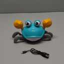 control future Crawling Crab Baby Toy - Infant Tummy Time Toys 3 4 5 6 7 8 9 10 11 12 Babies Boy 3-6 6-12 Learning Crawl 9-12 12-18 Walking Toddler 36 Months Old Music Development 1st Birthday Gifts