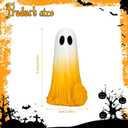 3 x Halloween Figurines Ghost Decor, Resin Statue Halloween Ghost Decorations, Cute Small Cute Ghost Figurine for Table Shelf Display, Decoration Indoor (Yellow)