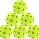 2 x Pro-Grade 40-Hole Outdoor Pickleball Balls - Pro-Player Tested with Wind-Resistant Design, Built for Durability & Precision for Competitive Play (6, Green)