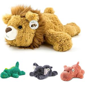 16" | 2 Pounds Yellow Lion Weighted Stuffed Animals, Sensory Comfort Plush Throw Pillow Toy, Kawaii Plushies Hugging Toy Gifts for Kids & Adults (Lion, 16 inch 2 Pounds)