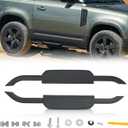 KARPAL Pair Side Step Running Boards Nerf Bar Compatible with 2020 2021 2022 2023 Land Rover Defender 90 2-Door