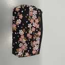 京都藝美堂 Nishijin Woven Cosmetic Pouch Japanese Pattern, Made in Japan, Black (Sakura design)
