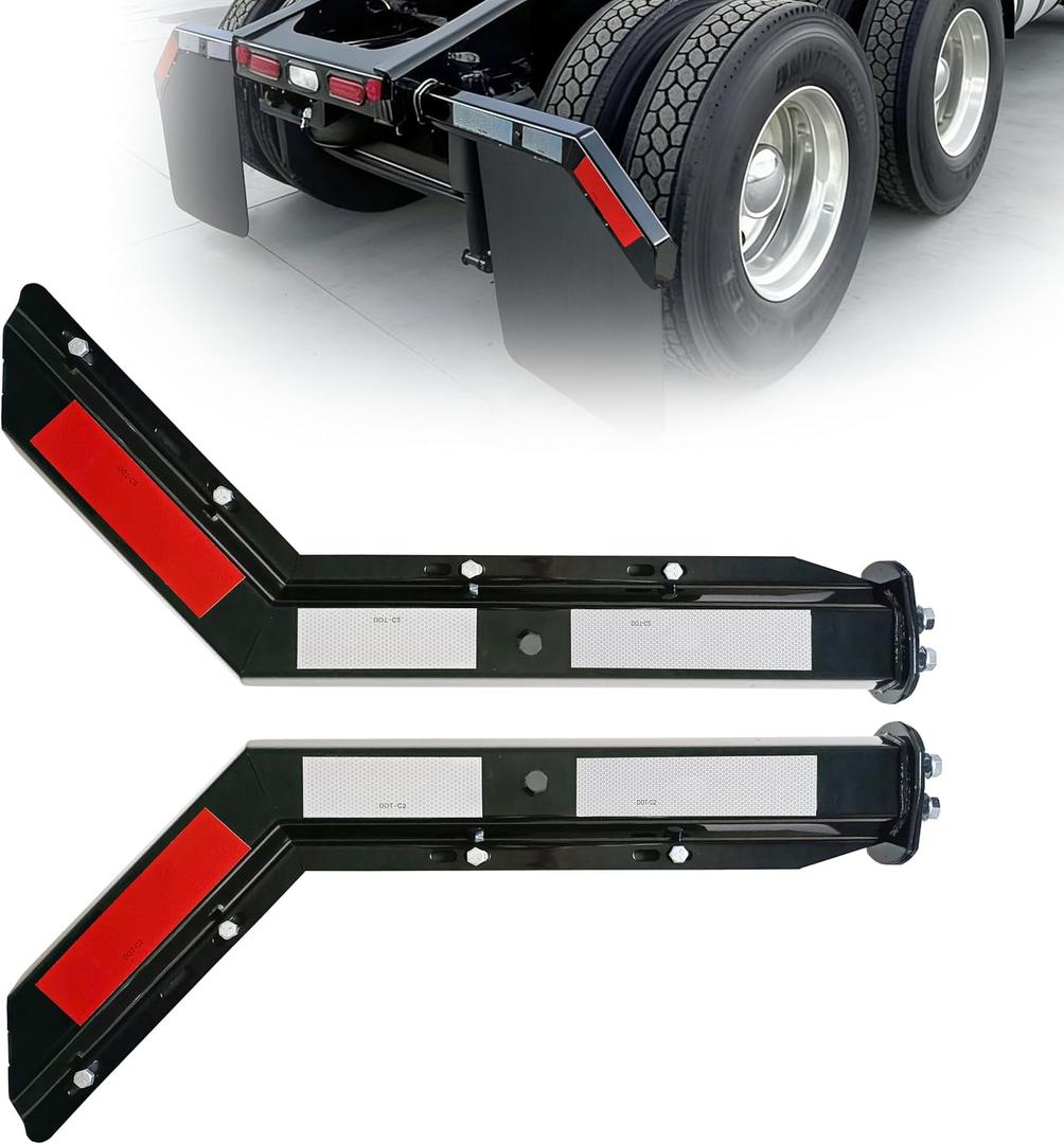 2 1/2" Angled Mud Flap Hangers for Semi Trucks Mud Flap Hangers Mudflap Hangers for Semi Truck Mud Flaps Brackets Splash Guard Mudguard Holder Mount