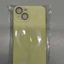 iPhone 15 Magnetic Case, Cute Soft Liquid Silicone Case for Women Girls Men Anti-Scratch Anti-Drop Shockproof Bumper Full Camera Lens Protection Case for iPhone 15, Yellow