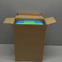 Sensory Bin Sand Tray with Lid for Toddlers 2 Pcs 15in Portable Sandbox Toy Large Plastic Tray for Kids 3 4 5 6 Fill with Sand, Water, Beads, and More (Green+Blue)