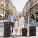 Cosbarn Luggage Sets 5 Piece Suitcases with Wheels, Suitcase Sets ABS Hard Case Luggage with TSA Lock Durable Carry-on Luggage with Spinner Wheels Travel Suitcase for Men Women