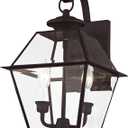 Livex Lighting 2281-07 Westover 2-Light Outdoor Wall Lantern, Bronze, 16.5" x 9" x 10"