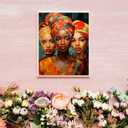 XTXGERL Paint by Numbers African American for Adults, Acrylic Oil Painting by Numbers Kits for Beginner with Brushes Art Crafts Canvas for Home Decor 16x20 inch / 40x50 cm