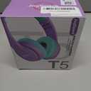 Kids Bluetooth Headphones, Lightweight Wireless Headphones for Kids, 85/94dB Volume Limited, 60 Hours Playtime, Bluetooth 5.3, Over-Ear Toddler Headsets with Built-in Mic-Purple