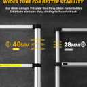 Telescoping Ladder, 10FT Aluminum Extension Ladder, One-Button Retraction Anti-Pinch, Heavy Duty 330LBS Capacity, for Home, Attic, Roof, RV