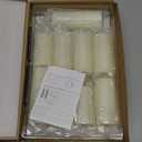 Flameless Candles Real Wax Realistic Pillar Candles, 9 Packs Battery Operated LED Candles with Remote Timer, Ideal for Halloween Home Decor IvoryD 1.6"*H 4" 4.5" 5.5"