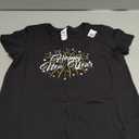 Happy New Year Tee Unisex-Kids T-Shirt Black Small, Black 