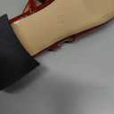 Womens Square Toe Mary Jane Pumps Chunky Low Heels Ankle Strap Slingback Wedding Party Dress Shoes (7.5, Red)