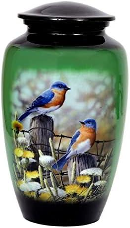 HLC Lovely Humming Bird Adult Cremation Urn - Handcrafted Urn for Human Ashes (200 lbs - 10.5 x 6 ')