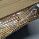 ReliThick 12 Pack Metallic Paper Gift Bag with Handles and Tissue Paper 11.8 x 10 x 4'' Thank You Favor Bag for Graduation Mother's Day Wedding Bridesmaid Groomsman 5 Senses Gifts (Orange,Gold)