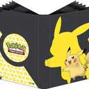 Ultra Pro: 9-Pocket Pokmon Full-View Pro Binder, Pikachu, Holds 360 Cards in Ultra Pro Deck Protector Sleeves, Durable, All Materials Made From Archival-Safe, Acid-Free, non-PVC Material