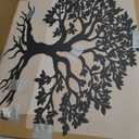 VTHTA Large Tree of Life Metal Wall Art,Tree Wall Sign for Living Room Bedroom Indoor Outdoor Garden Home Decoration (Black, 28" Wx24 H/70x61cm, Metal Wall Art)