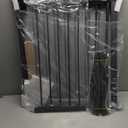 WAOWAO Triple Lock 49.21-66.54" Baby Gate Extra Wide Pressure Mounted Walk Through Swing Auto Close Safety Black Metal Dog Pet Puppy for Stairs,Doorways,Kitchen