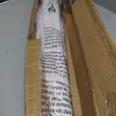 UNISHADES no Drill Cordless Roman Shades for Windows, 29" W 64" H - Light Filtering - Linen - White