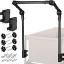 Universal Folding Wagon Push Handle Attachment for Camping Wagons/Strollers/Beach Carts,Upgraded Adjustable Wagon Handle Kit for Metal Round & Square Frame