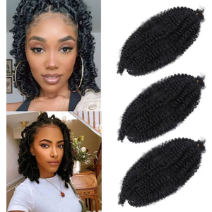 Marley Twist Braiding Hair 20 Inch Marley Hair for Faux Locs Spring Twist Hair Passion 3 Pack