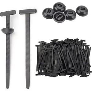 100PCS Nylon Universal Cable Tie Buckle, Heavy Duty Self-Locking Nylon Zip Ties Holder