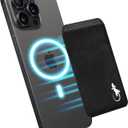 Gecko Magnetic Card Phone Wallet - Spandex Card Holder with N52 Magnets - Compatible with Magsafe iPhone (Single Pocket - Black White)