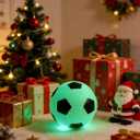 Light up Soccer Ball with LED Rechargeable, 5 Lighting Modes Glow in The Dark Soccer Ball Gifts for Boys 8-12, Foam Light up Balls for Day Night Indoor Outdoor Sport Game