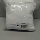 H.VERSAILTEX Pure White Curtains Thermal Insulated Tie Up Window Shade Light Reducing Curtains for Kitchen, Rod Pocket 2 Panels - 42" Wide by 63" Long