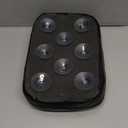 VG MOTO Motorcycle Rectangular Passenger Pad Seat Rear Leather Pillion Cushion 8 Suction Cup Compatible with Harley Dyna Sportster XL 883 1200 Chopper Custom