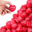 Zubebe 48 Pcs Christian Heart Stress Balls Bulk, John 3: 16 Jesus Loves You Foam Squeeze Balls, Religious Gifts for Sunday School Church Baptism First Communion Easter Vbs Party Favors (Red)