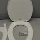 Little2Big Toilet Seat with Built-In Toddler Potty Training Seat, Slow Close, Easy to Install, ELONGATED, White