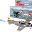 Daron Sky Fighter Flying Toy on a String , Grey