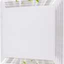 S97013576 Bathroom Fan Cover Compatible with Br-oan 676 684 684NT 2684F 576 Nu-Tone Exhaust Fan Cover, 10.5 x 11 inch Bathroom Vent Cover with Springs Plastic White