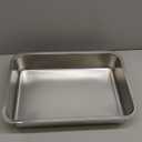 Large Stainless Steel Litter Box with High Sided, Metal Cat Litter Box, Odor-Free Non-Stick Litterbox Pan, Easy to Clean Pet Supplies Toilet Tray for Indoor Cats, Kittens or Multicat Homes (19.69"L x 13.78"W x 3.94"H)