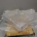 STARLATTA 3 Tier Rolling Cart with Lockable Wheels, Clear Acrylic Utility Trolley with Handle, Heavy-Duty Storage Organizer for Kitchen Bathroom Nursery Laundry - Snack Book Craft Organizer (Clear)