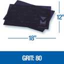 Mercer Industries 449128080 12" x 18" Floor Sanding Screen Sheets, 80 Grit (10 pack)