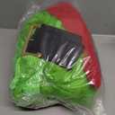 Adults Green Monster Costume Men Women Funny Outfit with Mask Belt Gloves Shoe Covers Christmas Cosplay Props (XX-Large)