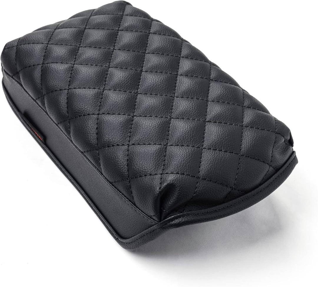 KMMOTORS Kona First-Generation (2018~2022) Slim fit Center Console Cover, Armrest Cushion, Elbow Pad, car Accessories, Vegan Leather 