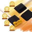 120 Pcs Foam Paint Brushes, 2 Inch Foam Brush for Painting, Bulk Sponge Brushes with Wood Handles, Art Paintbrushes Set for Staining, Varnishing, Finishing, Touchup and DIY Craft Projects