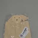 ZIGJOY Bunny Lovey Muslin Cotton Baby Security Blanket Soft Breathable Lovies for Babies Gifts for Newborn Infant Toddler Boys and Girls, Khaki