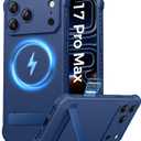 ASAFCASE for iPhone 17 Pro Max Magnetic Case with Kickstand, Compatible with MagSafe, Full Lens Protection, Military Grade Drop, Camera Control, Women Men Phone Case for iPhone 17 Pro Max 6.9", Blue